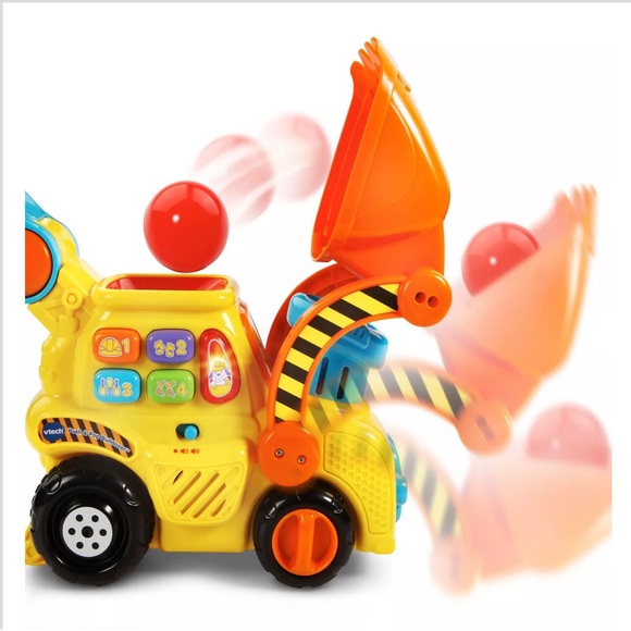 Vtech pop a ball push and pop bulldozer NIB - Picture 4 of 7